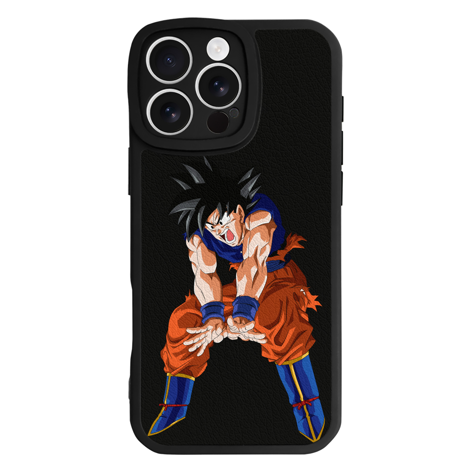 （画像用） ドラゴンボール 孫悟空（そん ごくう）Son Goku カカロット DRAGON BALL Kakarotto 【iPhone 16シリーズ対応】シリコンスマホケース（レザー調） 材質：シリコン